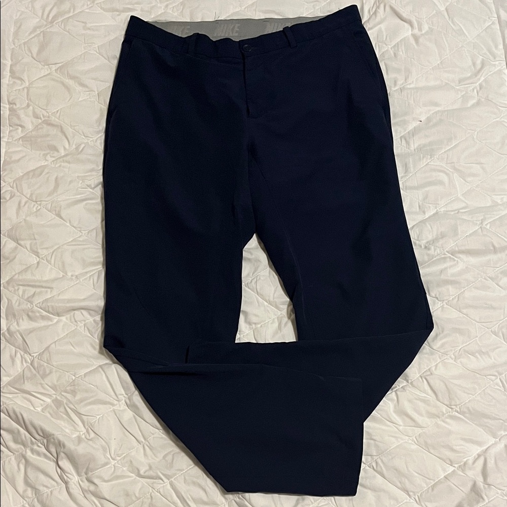 Nike Men’s Golf Pants 34x32 – Navy Blue Stretch Fabric